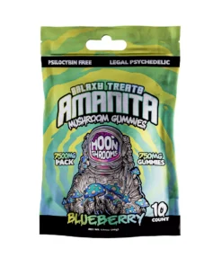 Blueberry Galaxy Treats Amanita Mushroom Gummies 7500 mg