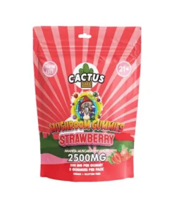 Strawberry Cactus Labs Amanita Muscara Mushroom Gummies 2500mg