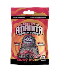 Cherry Berry Galaxy Treats Amanita Mushroom Gummies 7500 mg