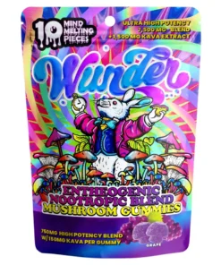 Grape Wunder Entheogenic Nootropic Blend Amanita Mushroom Gummies 7500mg