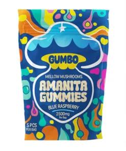 Blue Raspberry Gumbo Magic Mushroom Amanita Gummies 2500mg