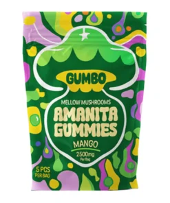 Mango Gumbo Magic Mushroom Amanita Gummies 2500mg