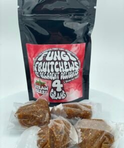 Fungi Fruit Chews – Strawberry – 4 Grams – Chewy mushroom edibles with natural strawberry flavor