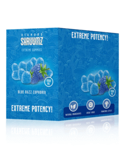 Diamond Shruumz Blue Razz Euphoria Mushroom Gummies 10PK