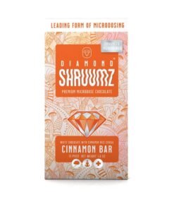 Diamond Shruumz Cinnamon Bar Chocolate Bar 1pk – White chocolate mushroom bar with cinnamon swirl