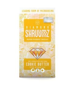 Diamond Shruumz Cookie Butter Chocolate Bar 1pk – White chocolate mushroom bar with cookie dough swirl