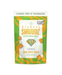 Diamond Shruumz Sour Apple Peach Gummies 15pc
